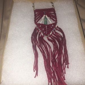 Artisan string tribal necklace